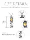 TOUPOP Sterling Silver Urn Necklace For Ashes With Funnel Filler-0-3