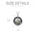 TOUPOP Sterling Silver Oxide Sun Moon Mountains Cremation Urn Necklace-0-3