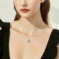 wholesale 925 Sterling Silver Heart-Shaped Urn Pendant with Gemstones and Funnel Set - Keepsake Jewelry for Ashes-0-3