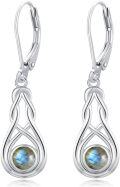 wholesale 925 Sterling Silver & Natural Labradorite Celtic Earrings, High Polish, 4mm Round Stone, Hypoallergenic, Gift for Women, Mom, Friends-0-0