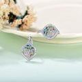 wholesale 925 Sterling Silver Abalone Shell & Moonstone Heart Tree of Life Stud Earrings for Women Yoga  Ideas-0-1