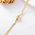 wholesale 18K Gold Italian Mesh Link Chain Heart Charm Bracelet for Women Anniversary Gift-0-2