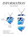 TOUPOP Sterling Silver Crystal I Love You Forever Heart Necklace-0-2