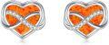 wholesale  Sterling Silver Opal Heart Stud Earrings for Women Minimalist Fashion -0-15