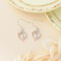 TOUPOP 925 Sterling Silver Rose Heart Butterfly Earrings Jewelry Gifts-0-3
