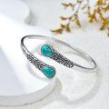 wholesale 925 Sterling Silver Turquoise Filigree Bangle-0-2
