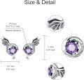wholesale 925 Sterling Silver Purple Crystal Dragon Stud Earrings for Women - Christmas Gift & Birthday Present-0-6