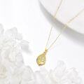 wholesale 14K Gold Hollow Fairy in the Tree Design Pendant Necklace for Women-0-3