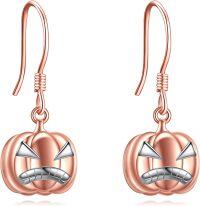 wholesale TOUPOP Pumpkin Earrings For Women Sterling Silver Earrings Cute Pumpkin Dangle Drop Earrings Christmas Xmas Birthday Gifts For Her Women Mom Grandma -undefined