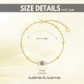 wholesale 14K Gold Evil Eye Bracelet with Cubic Zirconia and Beads - Adjustable Size (6-9)-0-4