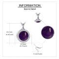 wholesale 925 Sterling Silver Black Onyx & Cubic Zirconia Round Cremation Keepsake Pendant Necklace with Funnel and Fill Tool-0-19