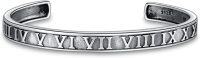 wholesale 925 Sterling Silver Roman Numeral Inspirational Strength Mantra Cuff Bracelet Set-roman numeral bracelet