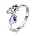 TOUPOP Sterling Silver Butterfly Ring For Women Jewelry Gifts-0-0