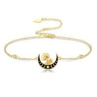 wholesale 14k Gold Moon And Mushroom Bracelet-Mushroom