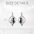 TOUPOP Sterling Silver Leverback Dangle Drop Hoop Earrings For Women-0-4