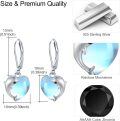 wholesale 925 Sterling Silver Dolphin Heart Dangle Lever Back Earrings-0-4