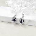 wholesale Sterling Silver Moonstone Leverback Teardrop Dangle Earrings for Women-0-80