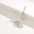 wholesale 925 Sterling Silver Unicorn Earrings With Dreamcatcher Design-0-1