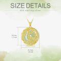 wholesale 14K Gold Sterling Silver Jade Tree of Life Necklace for Women-0-55