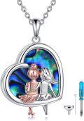 wholesale Silver Abalone Shell Sisters Necklace Gift for Sister in Law Birthday Jewelry-0-0