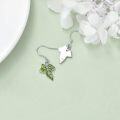 wholesale 925 Sterling Silver Ivy Leaf Dangle Earrings Handcrafted Nature Inspired Gifts for Women-0-3