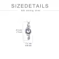 TOUPOP Sterling Silver Crystal Phoenix Music Note Pendant Necklace-0-2