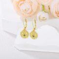 wholesale Gold Plated Bee Flower Leverback Earrings for Women 925 Sterling Silver Hypoallergenic  Idea-0-2