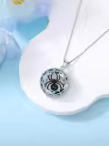 TOUPOP 925 Sterling Silver Spider Pendant Necklace For Women-0-2