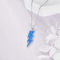 wholesale Sterling Silver White Opal Lightning Bolt Necklace Reversible Boomerang Pendant Dainty Minimalist Jewelry Gift for Women Girls-0-21