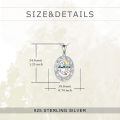 wholesale 925 Sterling Silver Abalone Shell and Gold Plated Mountain Pendant Necklace for Women - Religious s-0-3