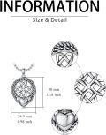 wholesale 925 Sterling Silver Celtic Knot Heart Pendant Necklaces for Men & Women-0-3