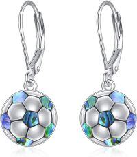 wholesale 925 Sterling Silver Soccer Ball Earrings for Women - High-Quality Handmade Football Jewelry Gift-Soccer