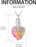 wholesale Sterling Silver Crystal Heart Tree of Life Urn Necklace for Ashes - Rhodium Plated-0-28