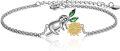 wholesale 925 Sterling Silver Sloth & Sunflower Charm Bracelet Gift for Her Sisters-0-0