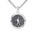 wholesale  925 Sterling Silver Tennis Player Protect This Athlete Pendant Necklace-0-0