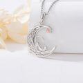 wholesale TOUPOP Cat/owl/polar Bear/dachshund/crow/fox Necklace For Women 925 Sterling Silver Celtic Moon Pendant Jewelry Birthday Christmas Anniversary Animal Lovers Christmas Gifts For Her -0-2