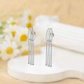 wholesale 925 Sterling Silver Long Tassel Drop Dangle Earrings for Women Anime One-Piece Cosplay -0-2