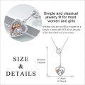 wholesale 925 Sterling Silver Heart-Shaped Locket with Angel and Dog Charm Necklace for Women & Teens-0-4