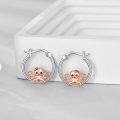 wholesale 925 Sterling Silver Octopus Hoop Earrings - Cute Sea Life  for Women-0-3