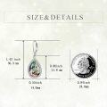 wholesale 925 Sterling Silver Green Moss Agate Mermaid Teardrop Dangle Earrings for Women -0-4