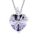 wholesale 925 Sterling Silver Crystal Butterfly Heart Stethoscope Pendant Necklace for Nurses and Doctors Gifts-0-40