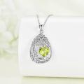 wholesale 925 Sterling Silver Heart Pendant Necklace Wholesale Gold Plated-0-174
