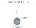 wholesale Sterling Silver Tree of Life Dangle Earrings for Women Girls Jewelry Gifts-0-11