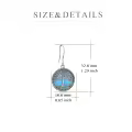 wholesale 925 Sterling Silver Abalone Shell Tree of Life Drop Earrings Wholesale for Women and Girls-0-11