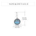 wholesale 925 Sterling Silver Tree Of Life Earrings Wholesale With Rainbow Abalone Shell-0-17