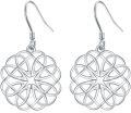 wholesale 925 Sterling Silver Celtic Knot Drop Earrings - Irish s for Women-0-0