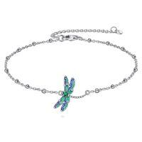 wholesale 925 Sterling Silver Dragonfly Pendant Chain Necklace-Dragonfly bracelets