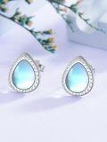 wholesale 925 Sterling Silver Blue Larimar Teardrop Earrings-0-4