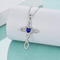 wholesale Sterling Silver Celtic Knot Cross Pendant Necklace Irish Infinity Love Heart Jewelry Gift-0-45