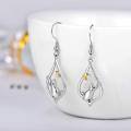 TOUPOP Sterling Silver Cat Dangle Drop Hook Earrings Animal Jewelry Gifts-0-1